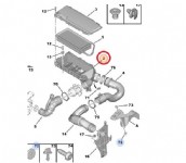 Citroen C3 Hava Filtre Kutusu Alt Orjinal