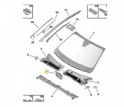 Peugeot 408 Ön Cam Izgara Bakaliti Orjinal