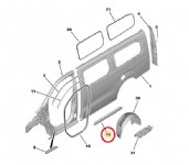 Peugeot Expert 4 Sol Yan Kapı Kuşağı